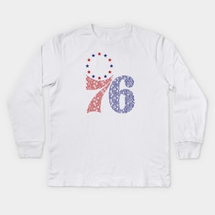 Sixers History Kids Long Sleeve T-Shirt